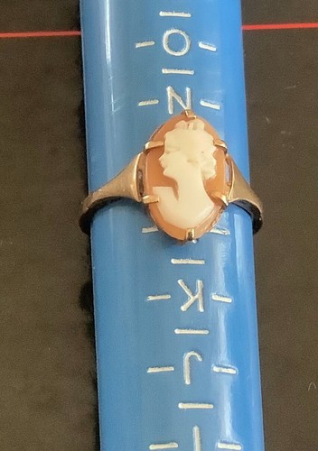 Intake 9ct gold cameo - intake,