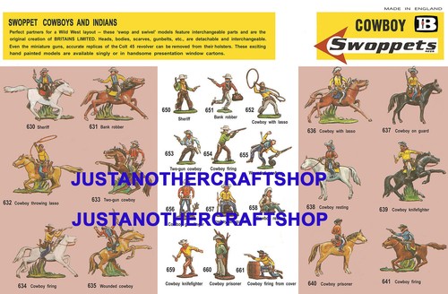 Britains swoppets cowboys - britains,