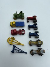 Job Lot of 10 Vintage Lone Star Tuf Tots, Tractors, Trucks, Boat Trailers Etc  