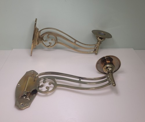 Vintage brass art nouveau - brass,