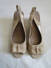 Ladies NEW Size 6 Lotus Beige wedge sling back Shoes