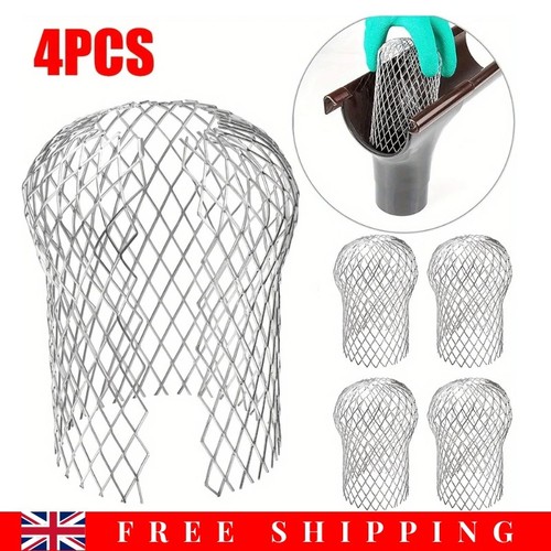 4pcs metal mesh gutter leaf - 4pcs,