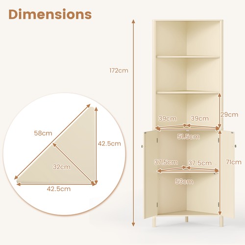 Corner storage cabinet - storage,