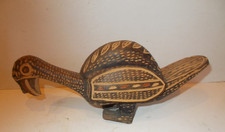 Unusual Vintage Carved  African Tribal Art Hornbill Bird Mozambique?