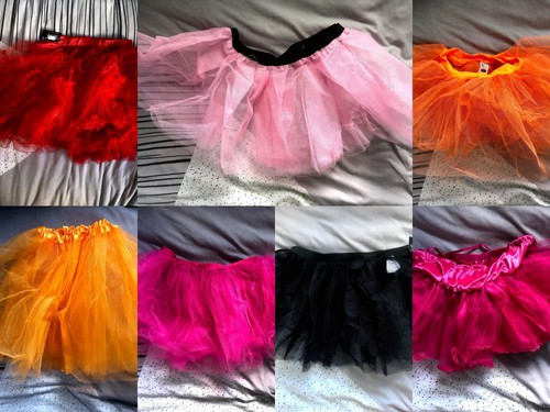 Neon tutu skirt ladies - tutu, 80s