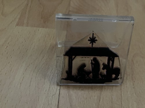 Clarity stamp nativity scene - stamp,