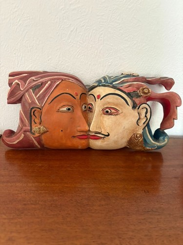 Vintage asian plaster wall art - vintage,