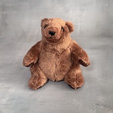 RARE Collectable John West Tuna 5" Bear Soft Toy Plush Advertising Brown