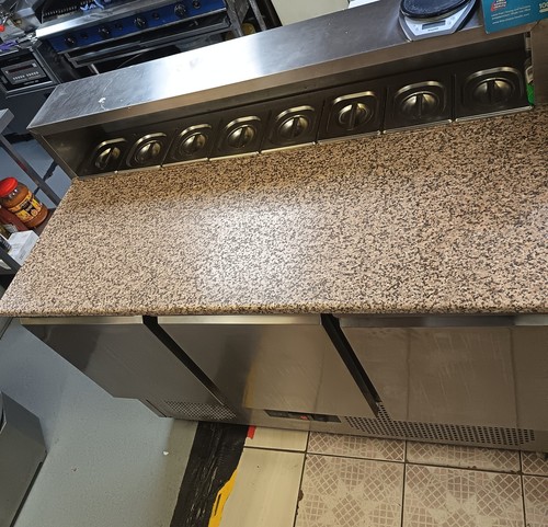 Adexa pizza prep fridge - pizza, marble