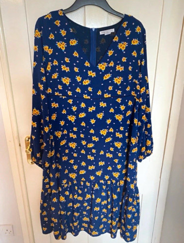 Glamorous bloom blue - bloom, yellow