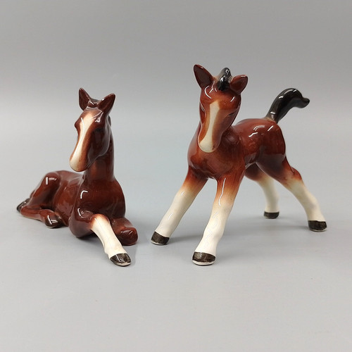 Vintage sylvac brown - brown, foals