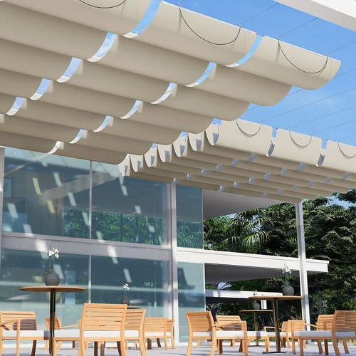 Retractable pergola canopy - retractable,