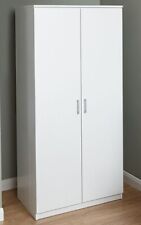 New Boxed Small White Wardrobe With Shelf- LOCAL DELIVERY ONLY
