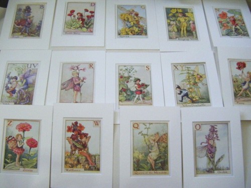Flower fairy alphabet print - flower,