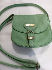 Cute Mini Rowallan Saddle Bag Pale Green Leather Crossbody VGC