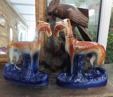 Pottery Greyhound Dogs Rabbits