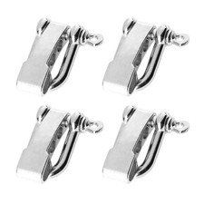 4Pcs Adjustable D Shackles Buckle High Strength Zinc Alloy Bows D Shape Shackles