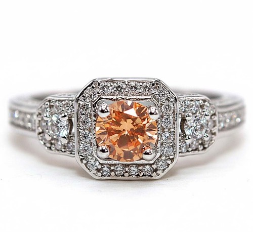 1ct heat treated padparadscha - heat,