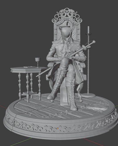 Printed scale lady - 3d,