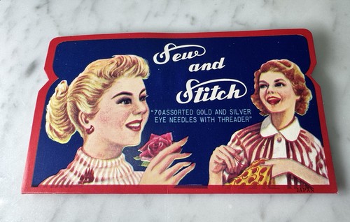 Vintage sew and stitch needle - sew,
