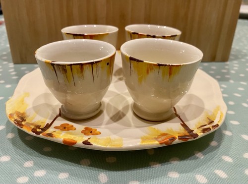 Beautiful 1930s egg cup - set,