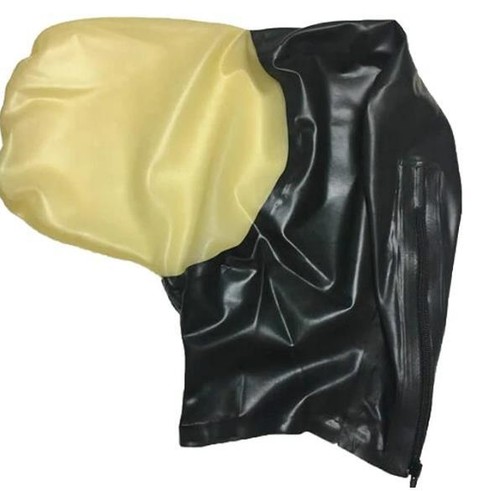 Cosplay latex hood mask rubber - cosplay,
