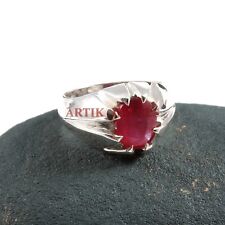 Heated Ruby Gemstone with 14K