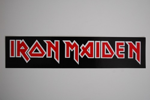 Iron maiden sticker vinyl - iron,