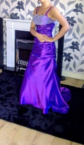 Cadbury purple prom dress - prom,
