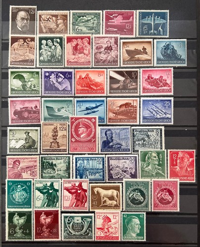 1944 german stamps year set - german,