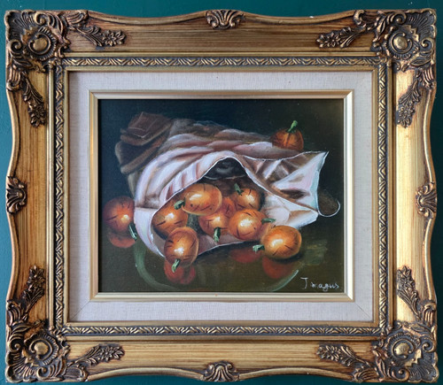 Vintage signed oil - vintage, painting