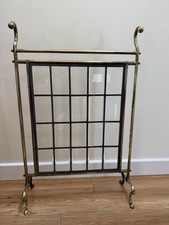 A Victorian Brass & Glass Art