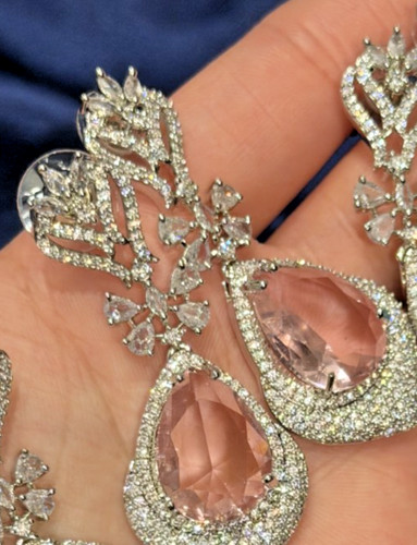 Earrings - cz,