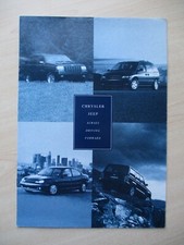 Chrysler Jeep UK Sales Brochure (1996) Viper, Wrangler, Cherokee, Voyager, Neon