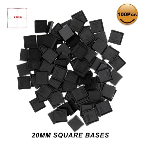 100pcs 20mm - 100pcs, square