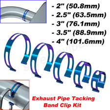 For Welding Fabrication 2" 2.5" 3" 3.5" 4" Exhaust Pipe Tacking Band Clamp-On