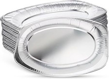 Zuvo Serving Platters for Party Food Large Aluminium Foil Trays -Oven & Freezer.
