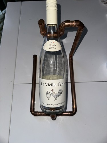 Copper wine bottle holder - wine,