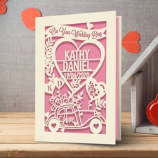 Personalised Wedding Day Card