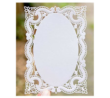 Rectangular Lace Frame Metal