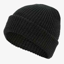 Black Winter Watch Cap Mens