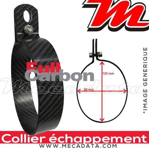 Oval carbon exhaust silencer - carbon,