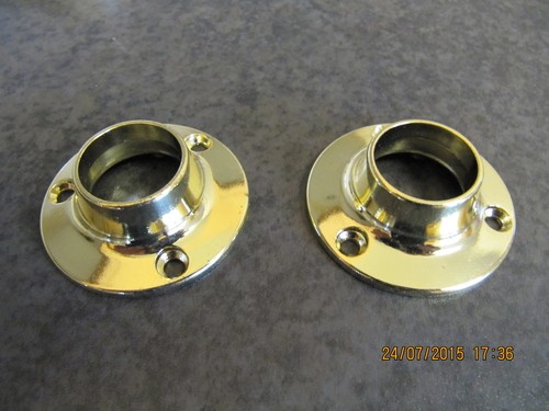 Brass wardrobe rail hanging - ,
