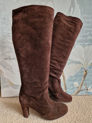 Boden brown suede - knee, high