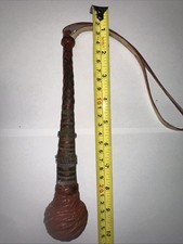 19TH CENTURY EGYPTIAN LEATHER AND BRASS COSH/RIDING CROP