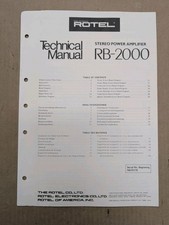 Rotel 2000 stereo power - rotel,