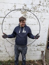 XL Giant Large Metal Hoop Ring