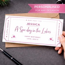 Personalised gift ticket - gift,