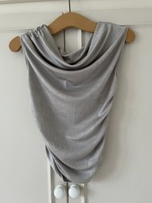 ZARA Silver Off The Shoulder