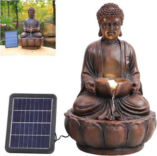 Solar water feature rockery - solar,
